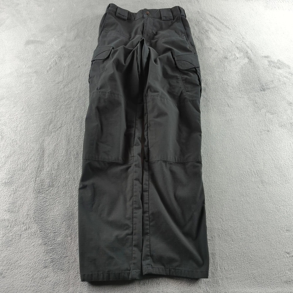 5.11 Tactical Series Pants Mens 28x34 Black Cargo Ripstop Work Active Duty 74369